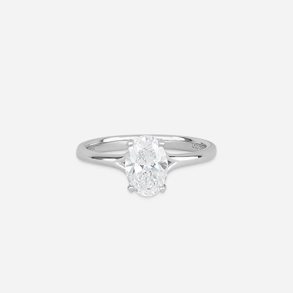 Oval Cut Diamond Ring - Colour D/VVS sold by 7879