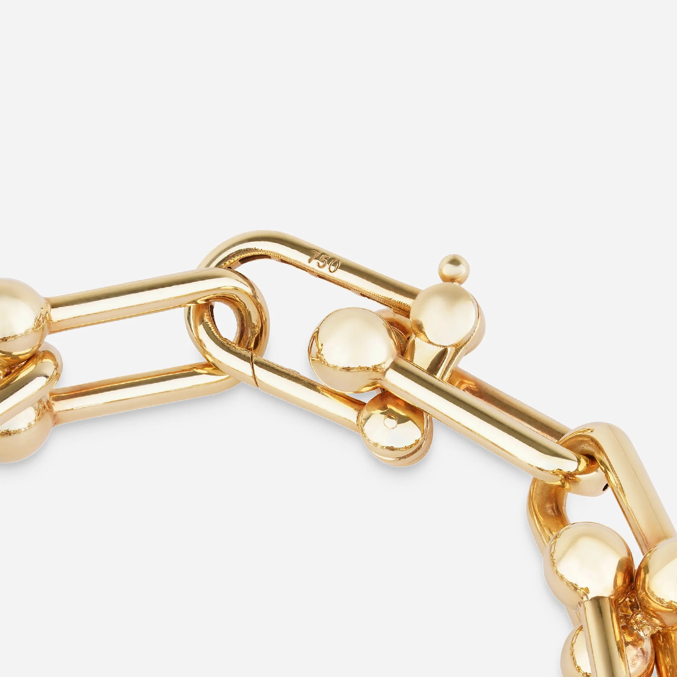Paperclip Ball Chain Bracelet - 18k sold by 7879 product image thumbnail 4