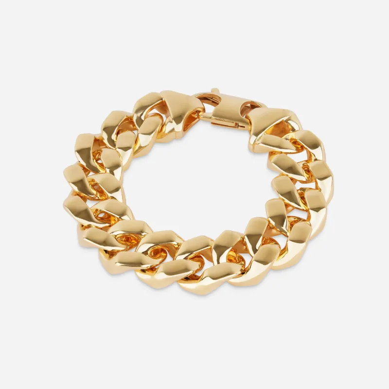 Wide Curb Chain Bracelet - 18k made by 7879