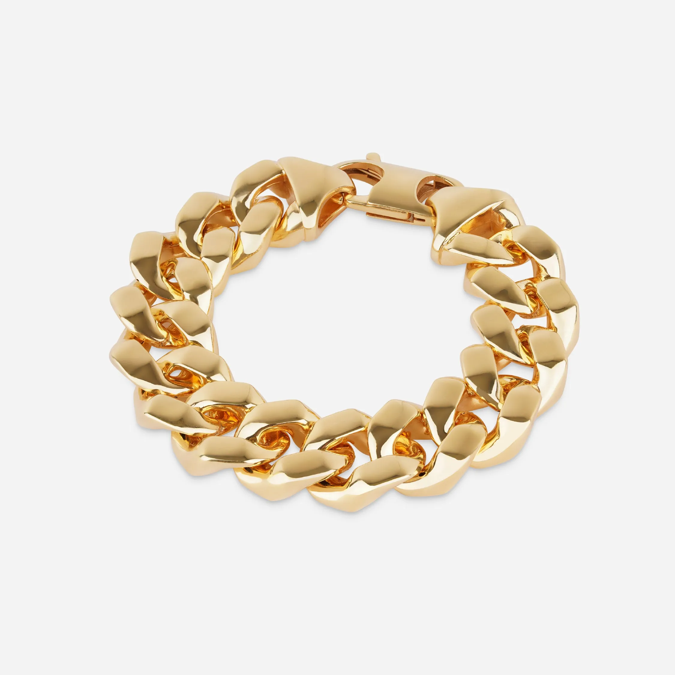 Wide Curb Chain Bracelet - 18k sold by 7879