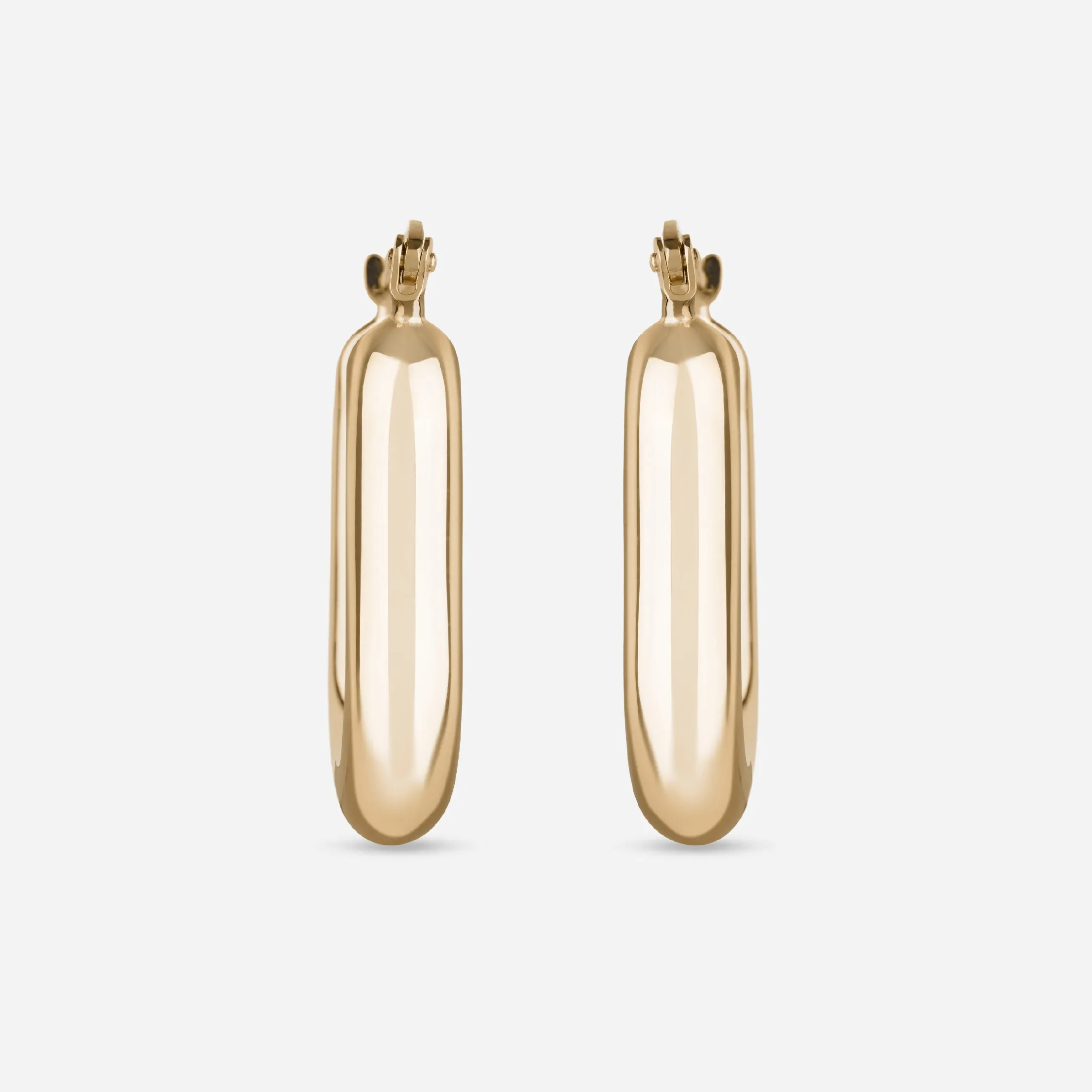 Statement Elongated Hoop Earrings - 18k sold by 7879 product image thumbnail 4