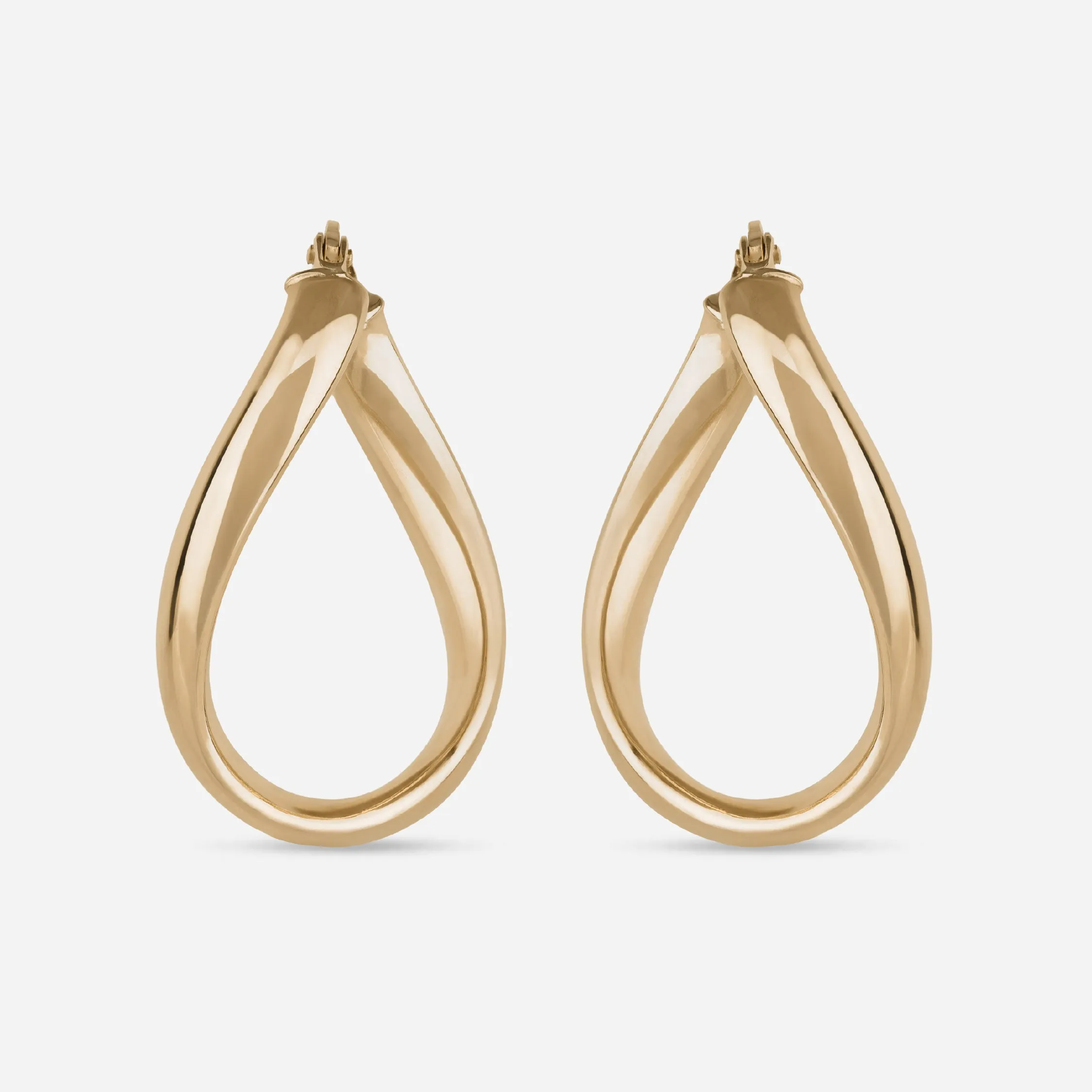 Twisted Gold Hoop Earrings - 18k sold by 7879 product image thumbnail 3