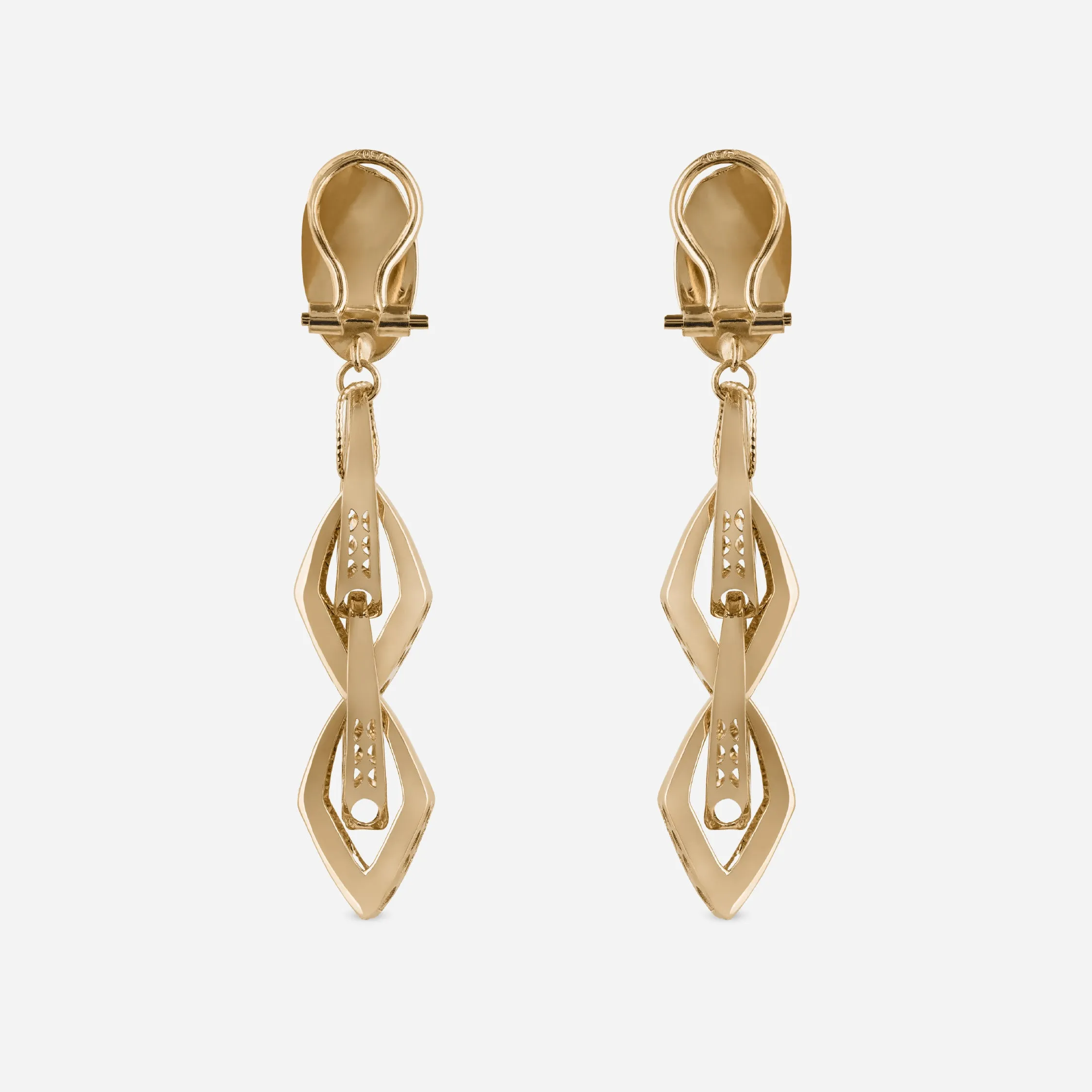 Linked Diamond Drop Earrings - 18k sold by 7879 product image thumbnail 5