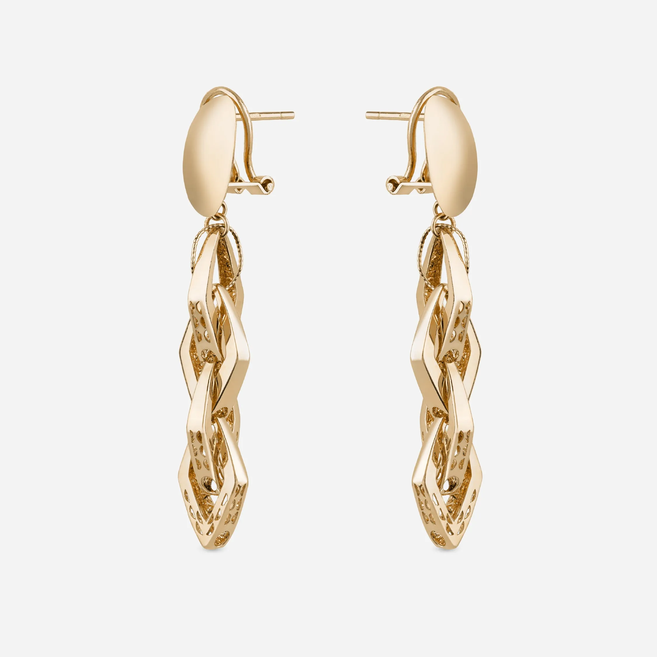 Linked Diamond Drop Earrings - 18k sold by 7879