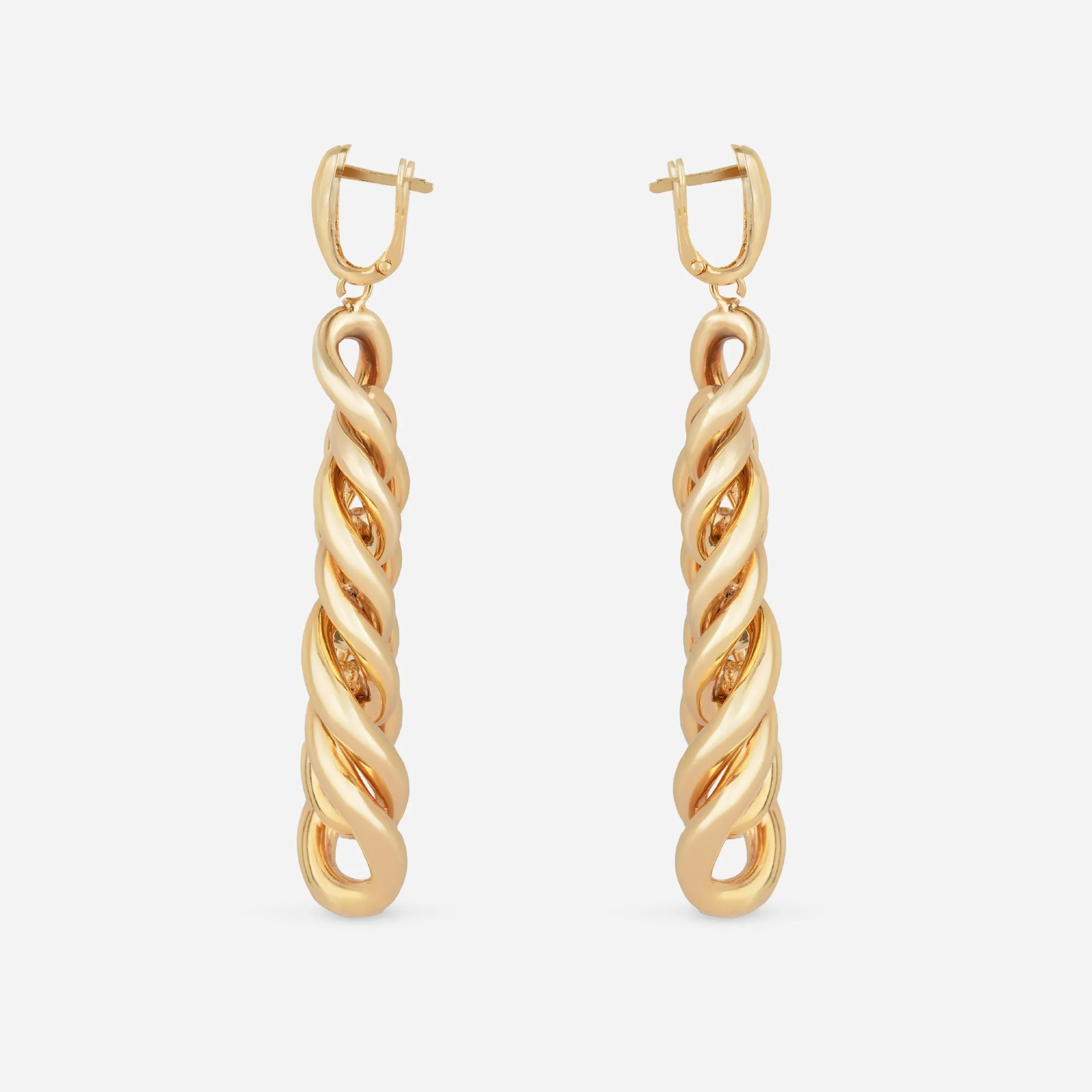 Curb Link Statement Drop Earrings - 18k sold by 7879 product image thumbnail 3