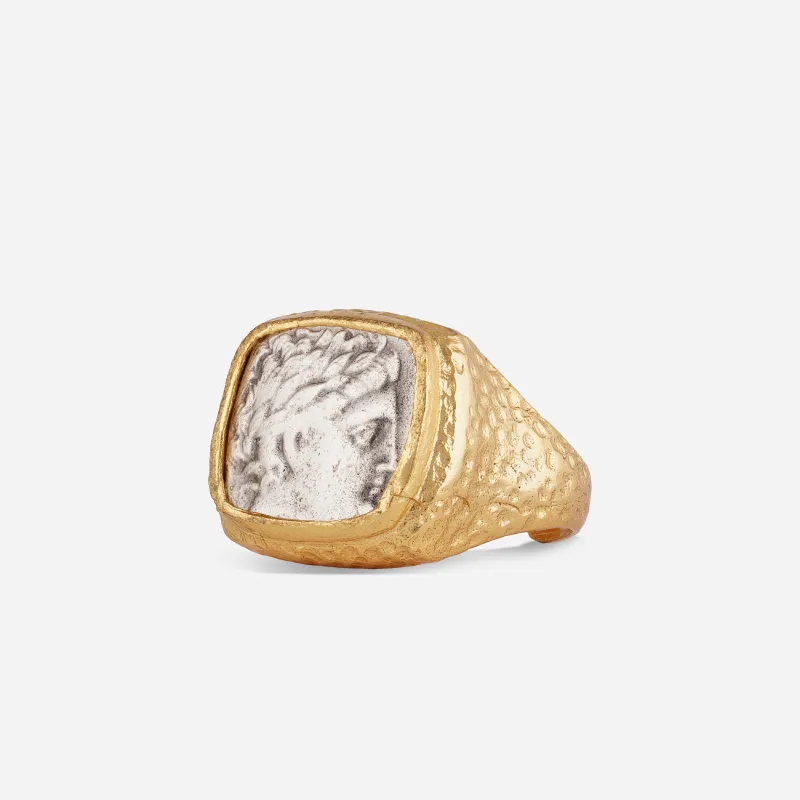 Alexander the Great Square Adjustable Ring made by 7879
