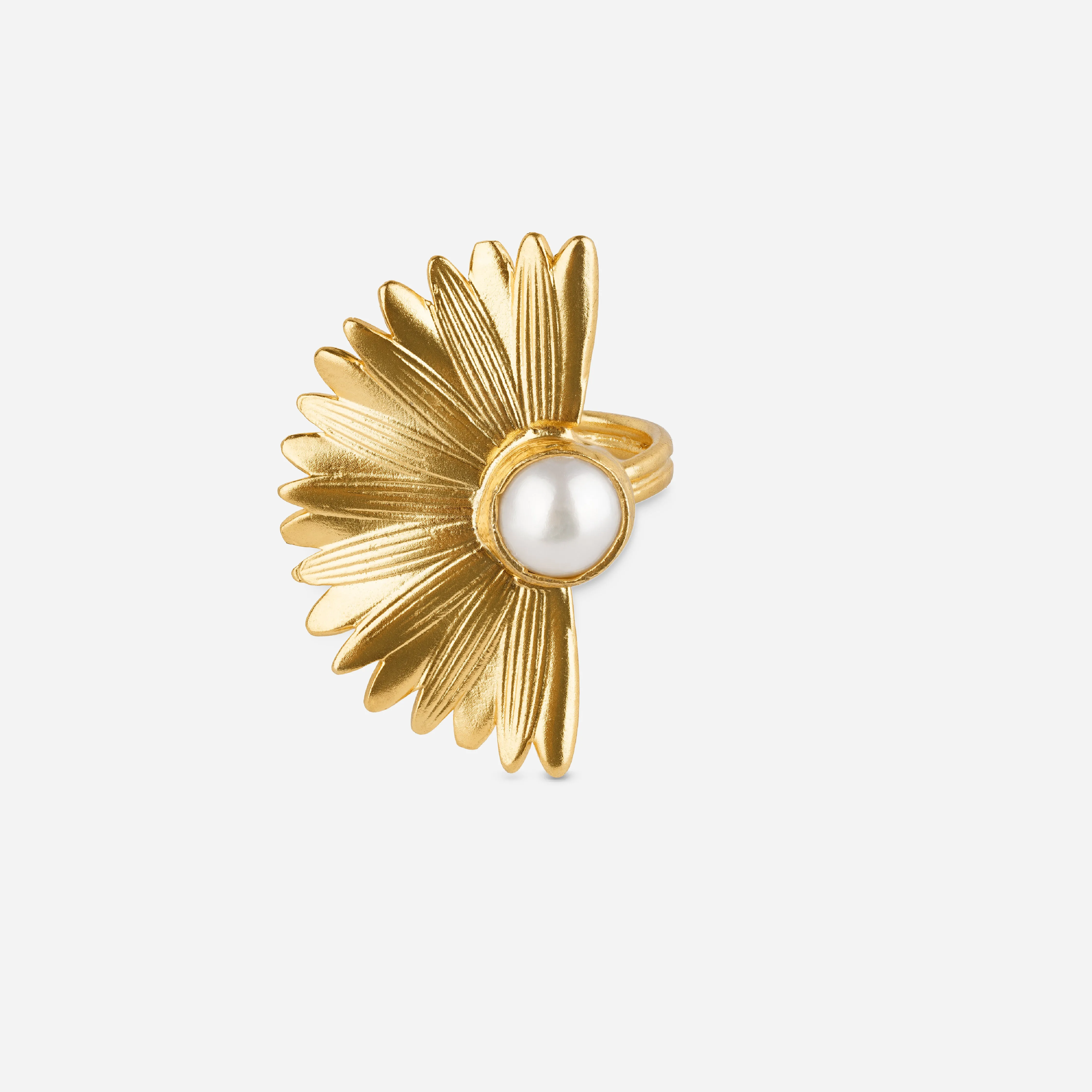Majorca Pearl Demi Flower Adjustable Ring sold by 7879 product image thumbnail 4