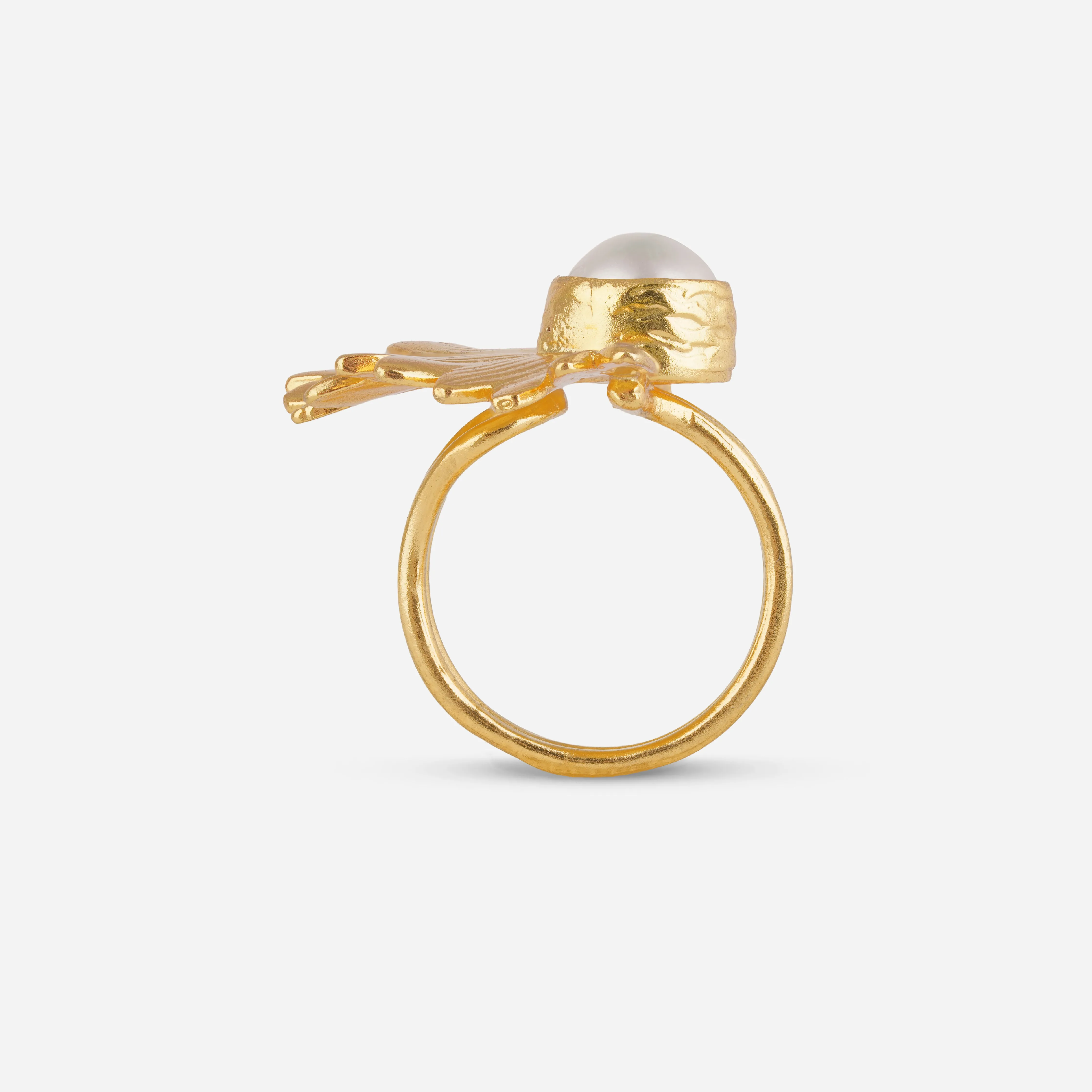 Majorca Pearl Demi Flower Adjustable Ring sold by 7879 product image thumbnail 3