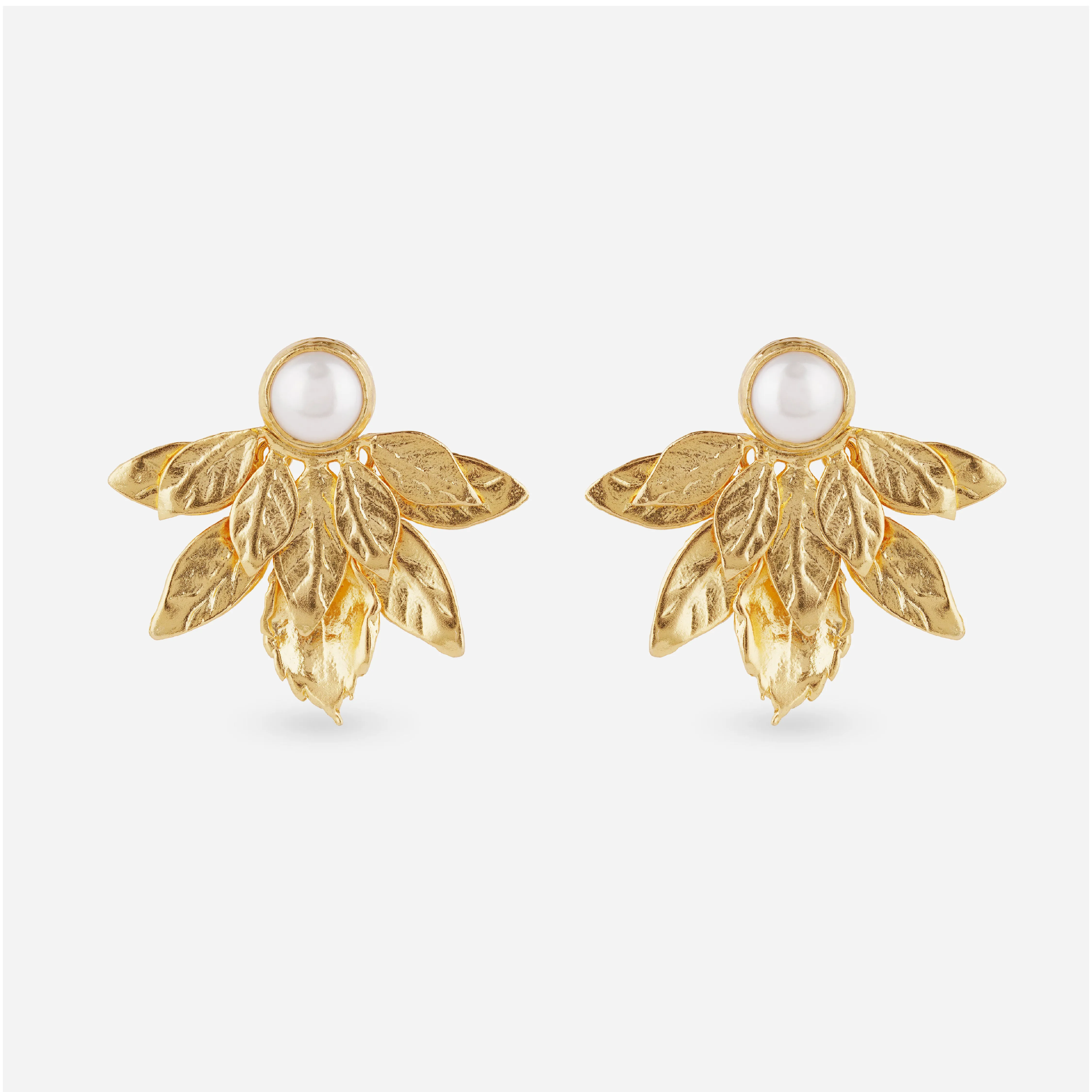 Majorca Pearl Leaf Earrings sold by 7879 product image thumbnail 3