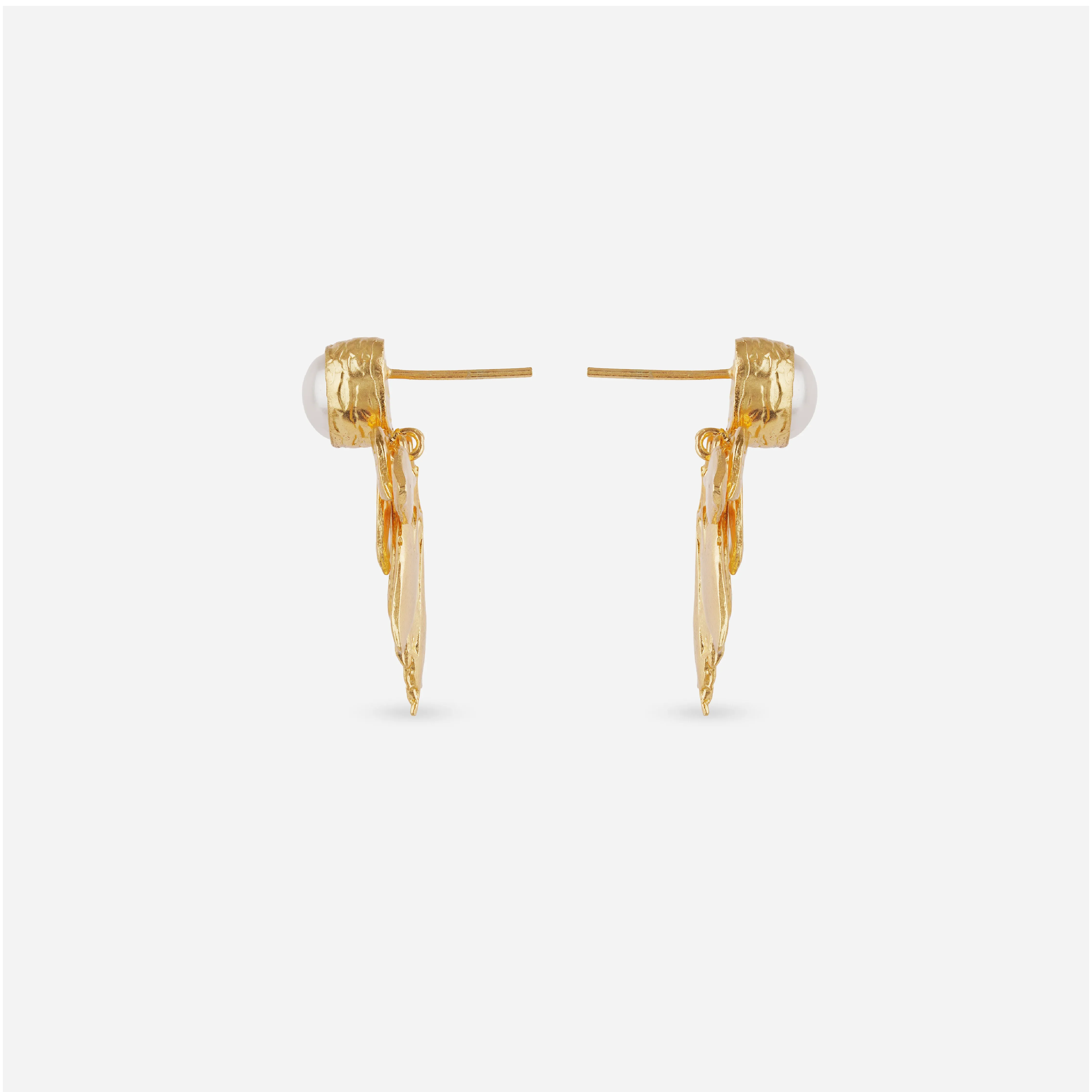 Majorca Pearl Leaf Earrings sold by 7879 product image thumbnail 4