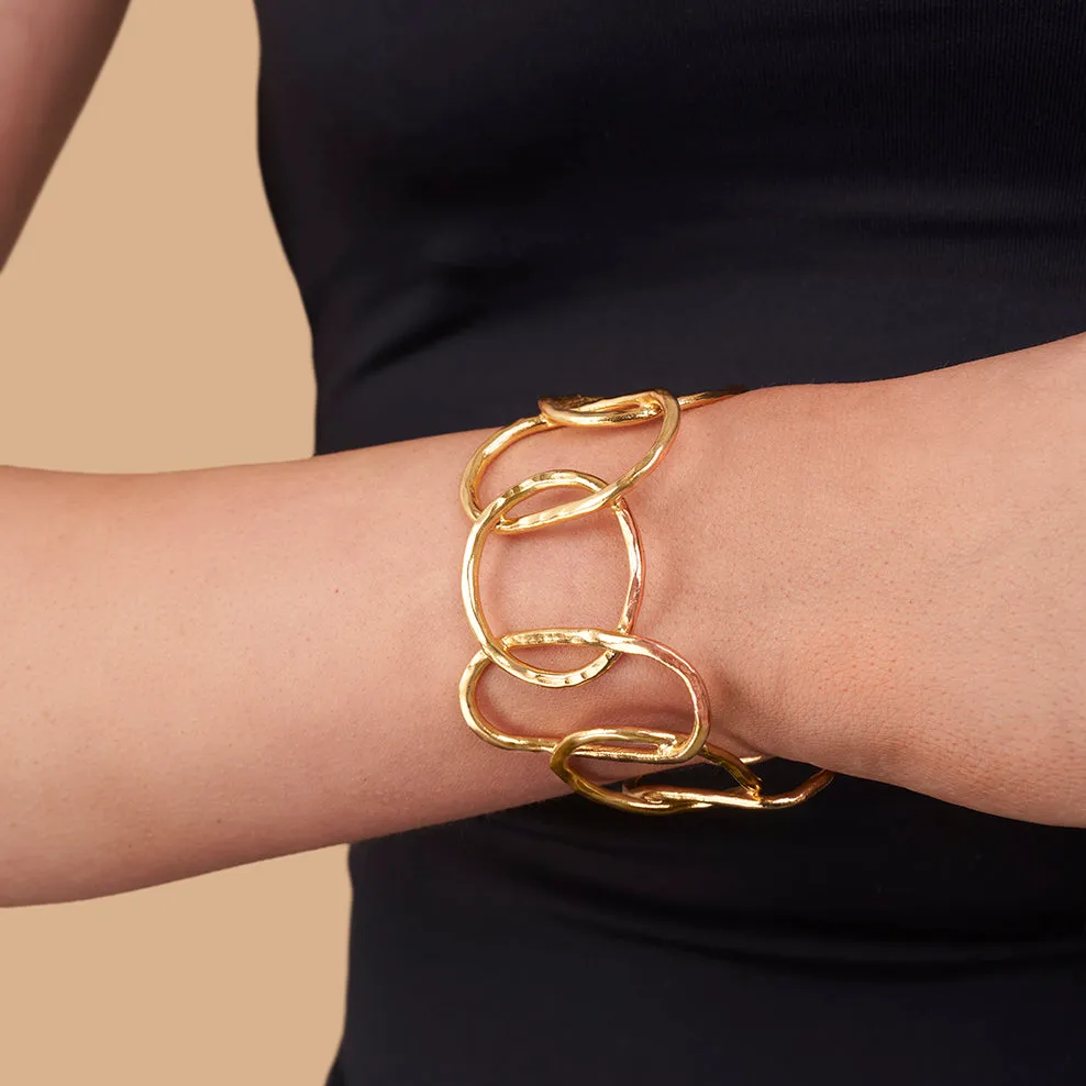 Hammered Loop Statement Cuff sold by 7879 product image thumbnail 2