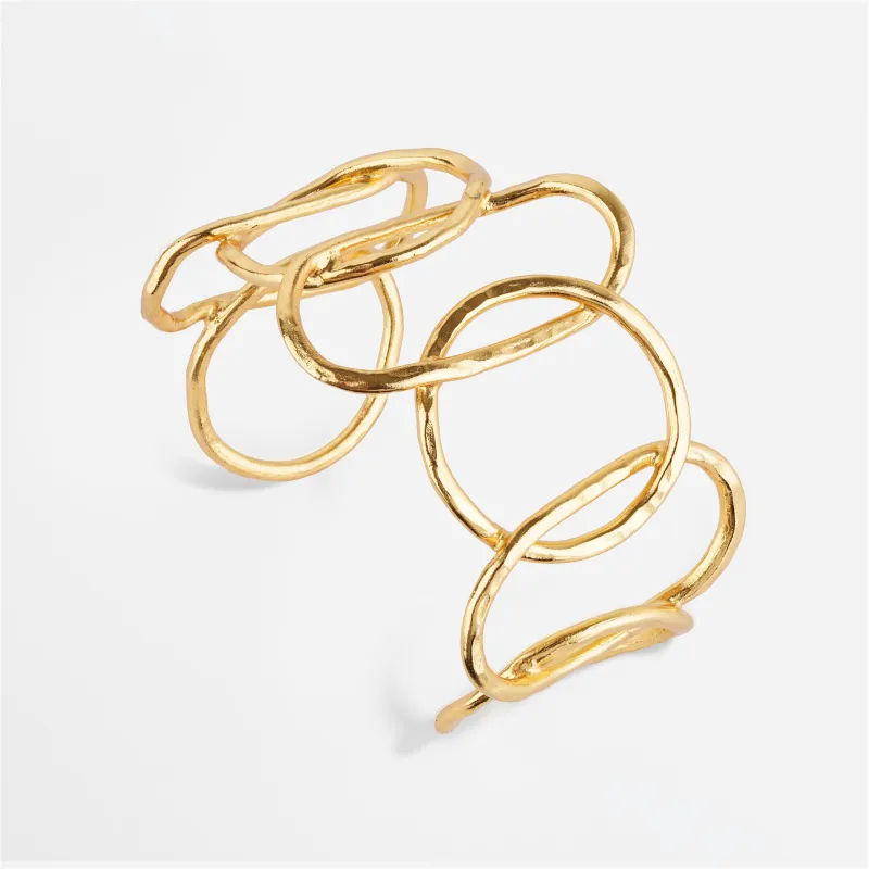 Hammered Loop Statement Cuff made by 7879