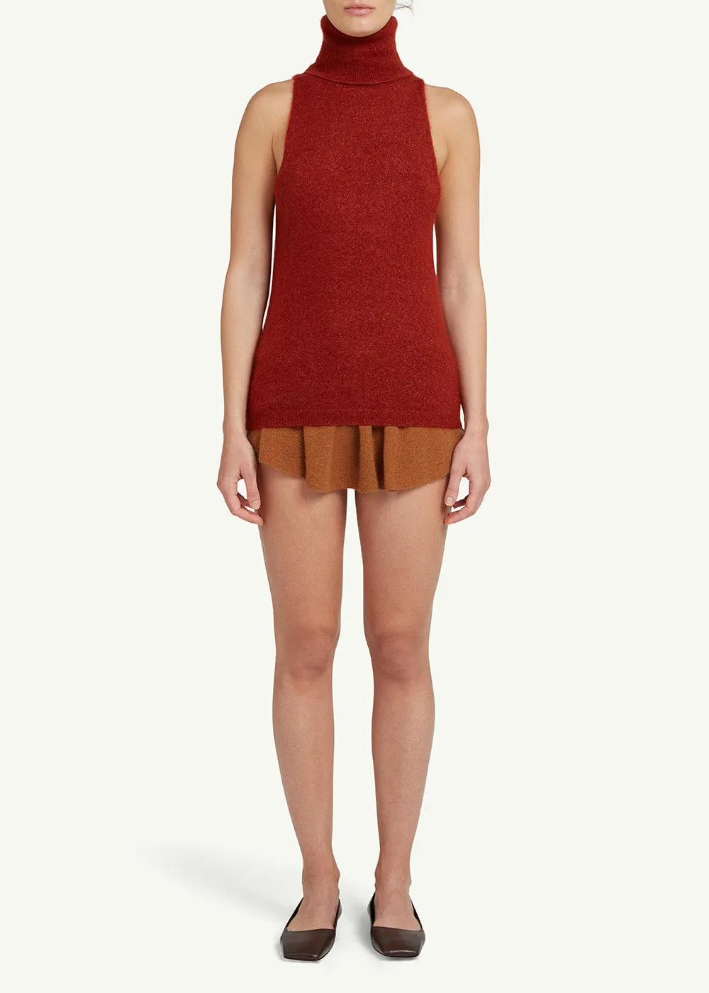 Frances Turtleneck Vest sold by Cashmere in Love