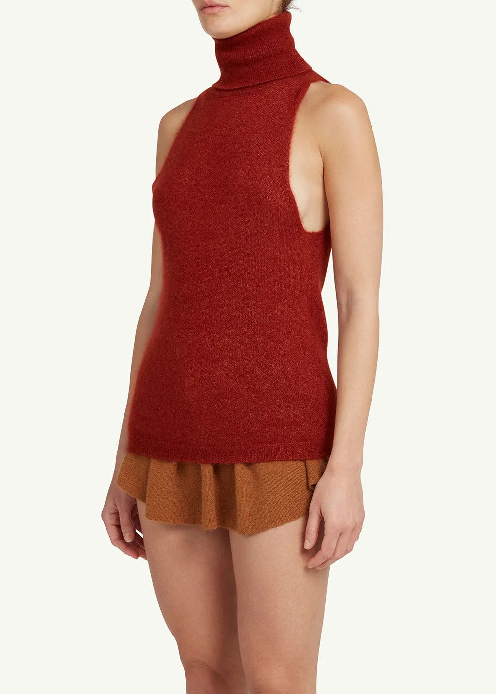 Frances Turtleneck Vest sold by Cashmere in Love product image thumbnail 2
