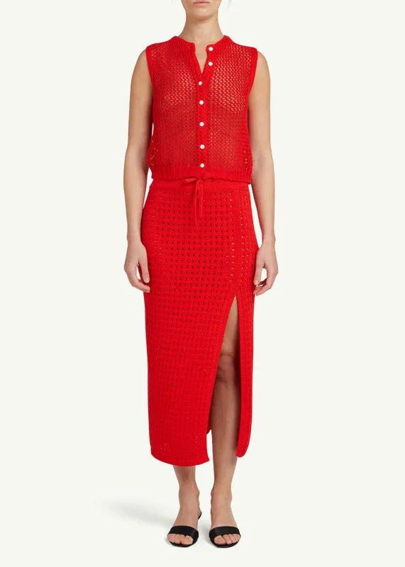 June Crochet Vest sold by Cashmere in Love