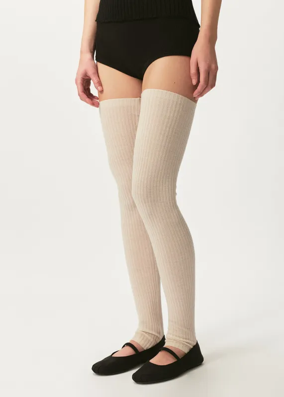 Lottie Ribbed Leg Warmer sold by Cashmere in Love