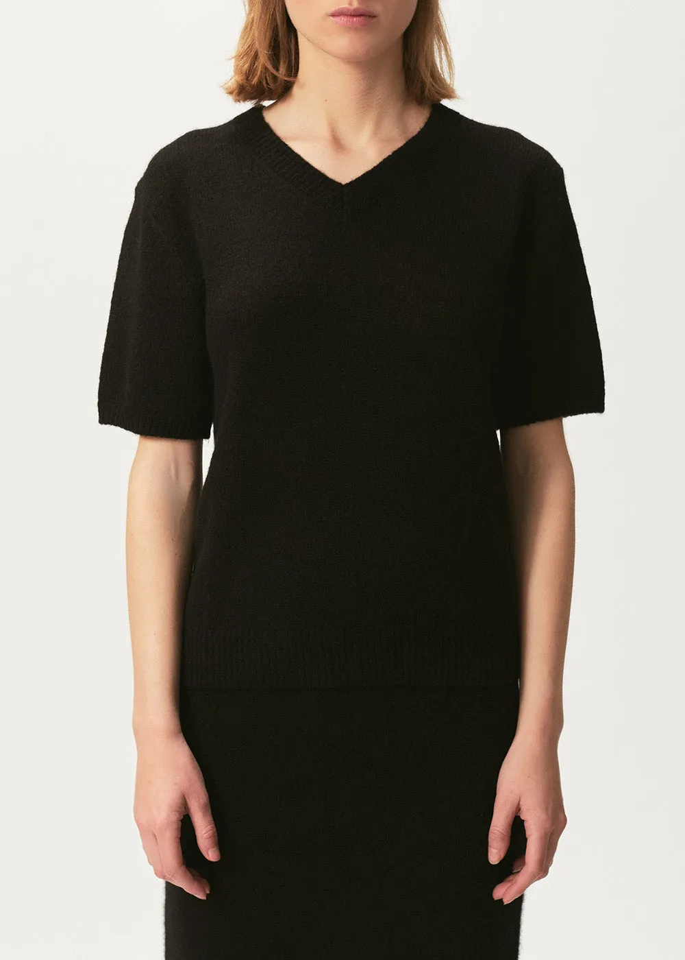 Miller Fine Knit Cashmere Tee sold by Cashmere in Love product image thumbnail 3