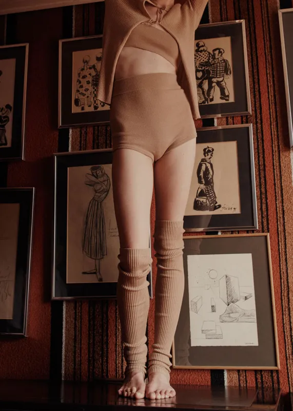 Lottie Ribbed Leg Warmer sold by Cashmere in Love