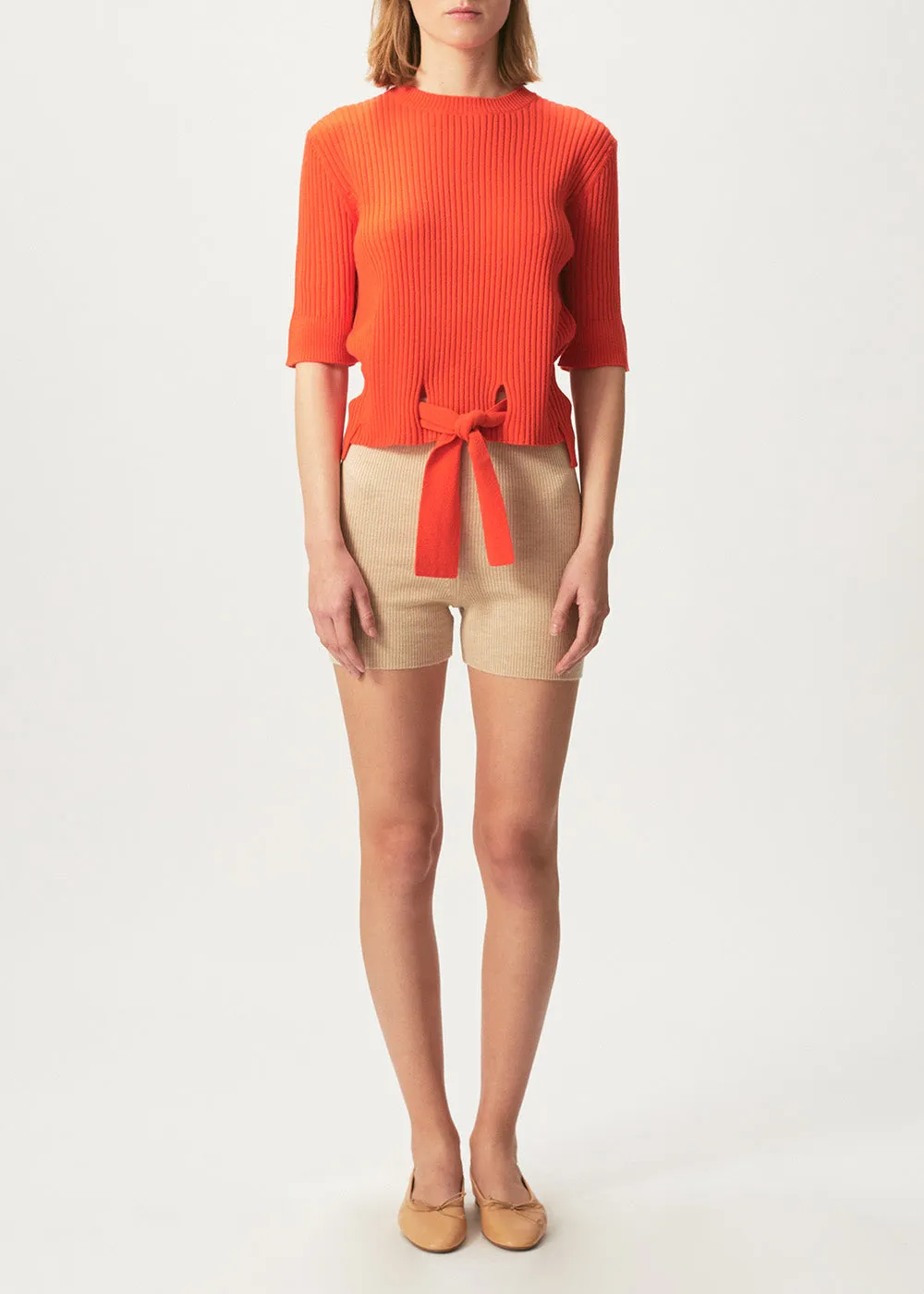 Alexa Fine Mini Biker Short sold by Cashmere in Love product image thumbnail 3