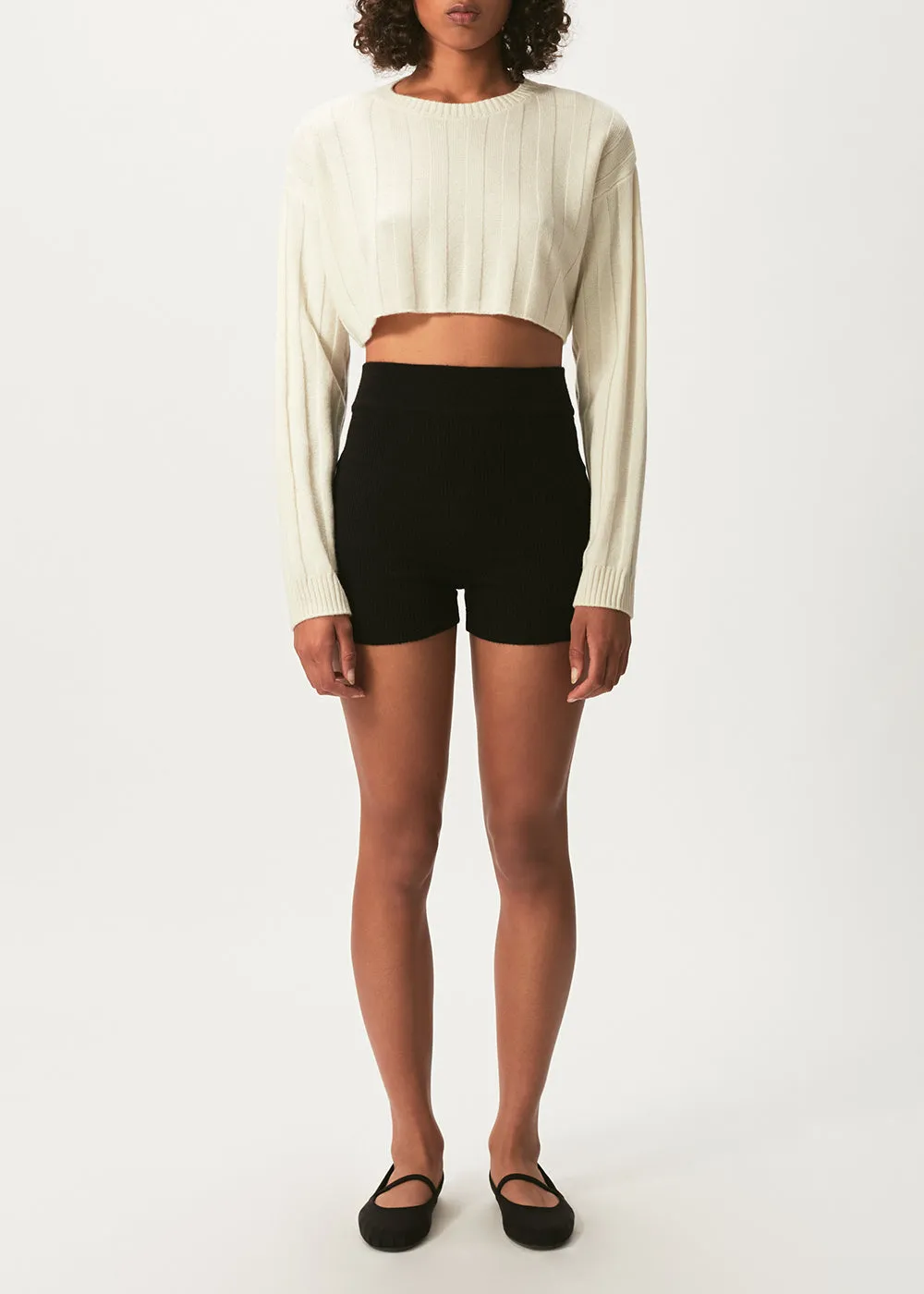 Alexa Fine Mini Biker Short sold by Cashmere in Love