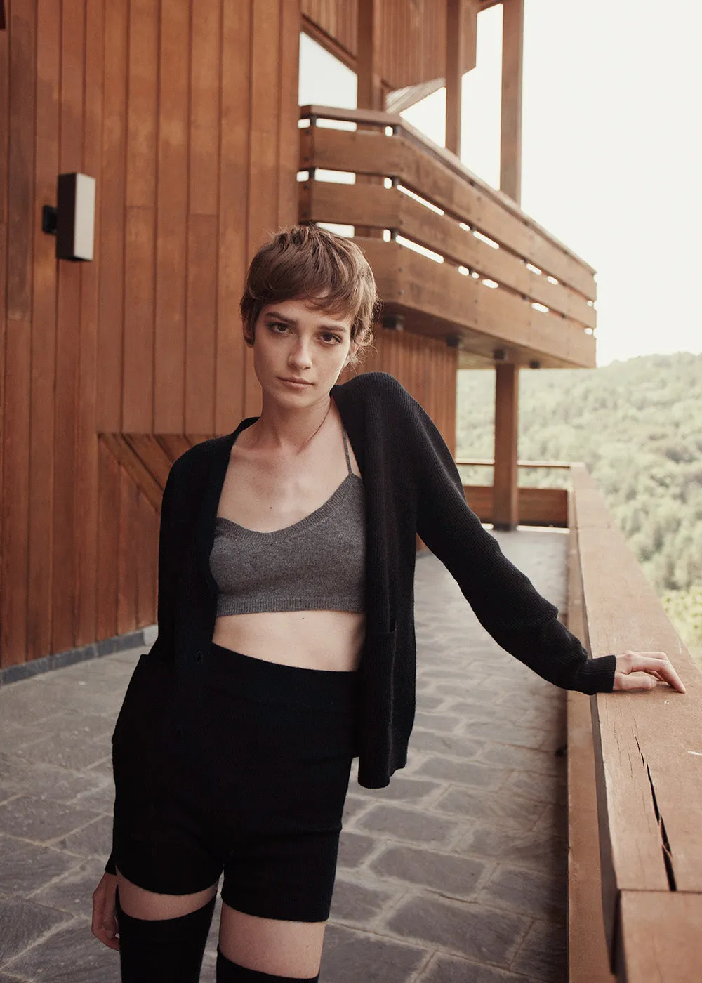 Alexa Fine Mini Biker Short sold by Cashmere in Love product image thumbnail 5