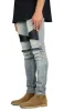 Indigo Moto Zipper Jeans sold by Hyper Denim