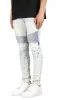 Bleach Blue Biker Jeans sold by Hyper Denim