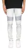 Bleach Blue Biker Jeans sold by Hyper Denim