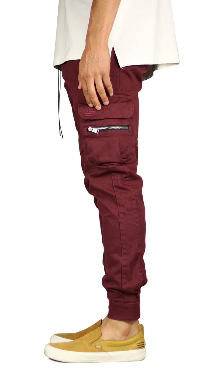Maroon Combat Cargo Pant sold by Hyper Denim product image thumbnail 3