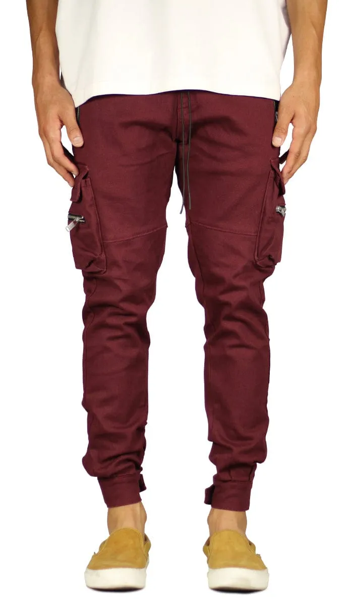 Maroon Combat Cargo Pant sold by Hyper Denim