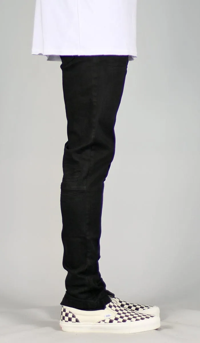 Jet Black Stack Zipper Jeans sold by Hyper Denim product image thumbnail 4