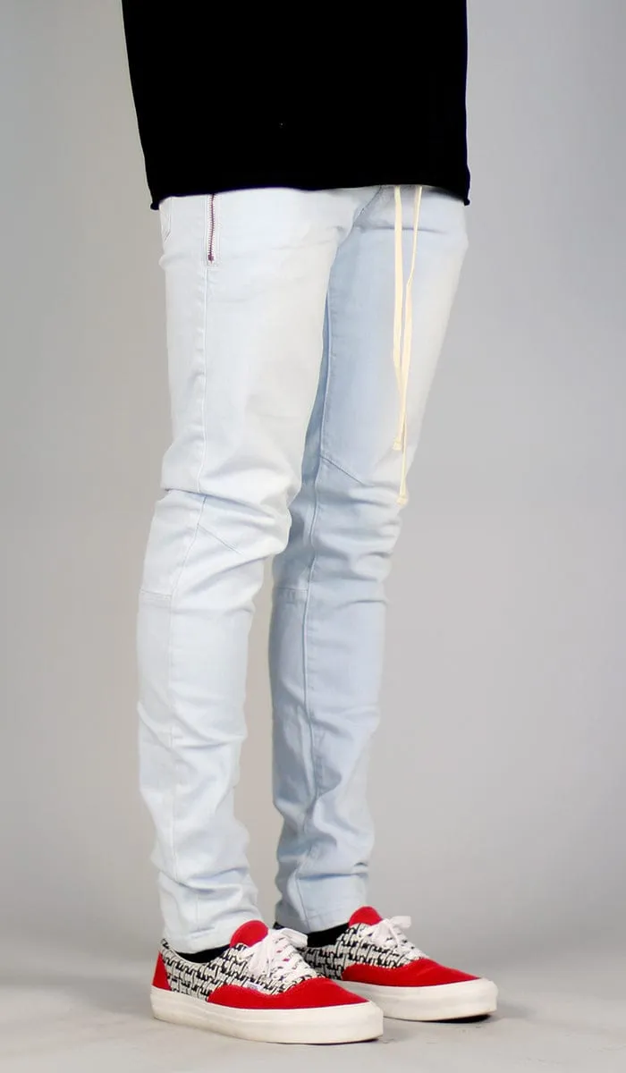 White Blue Slim Jeans sold by Hyper Denim product image thumbnail 2