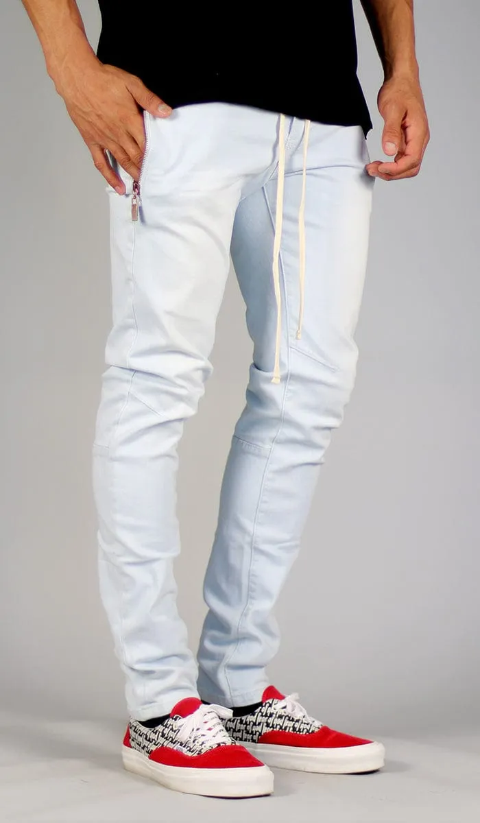 White Blue Slim Jeans sold by Hyper Denim product image thumbnail 4
