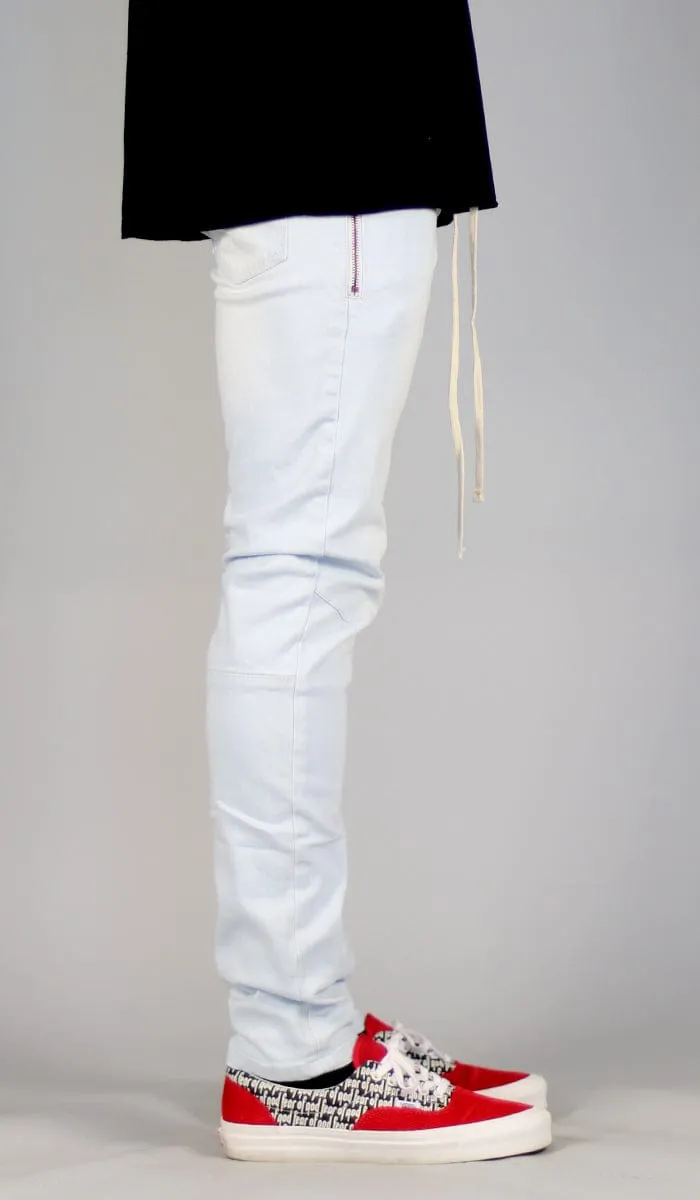 White Blue Slim Jeans sold by Hyper Denim product image thumbnail 3
