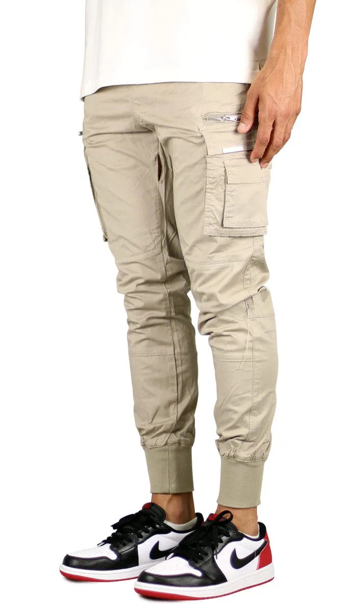 Taupe Cool Cargo Joggers sold by Hyper Denim product image thumbnail 2