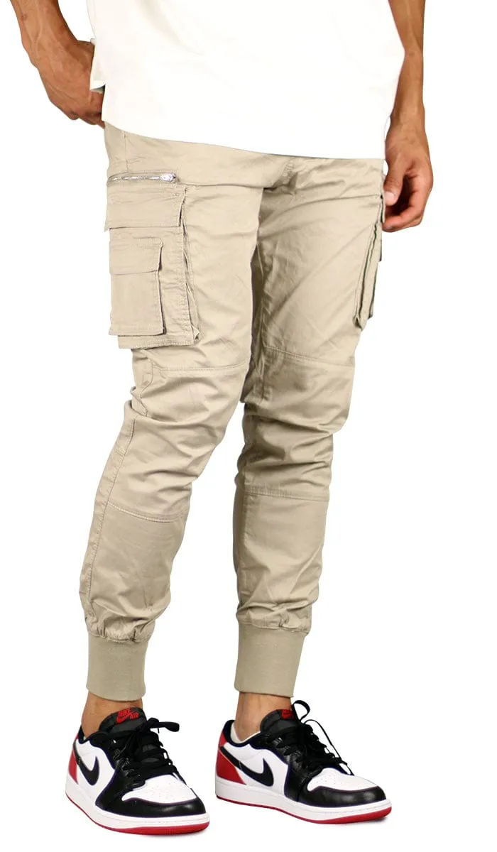 Taupe Cool Cargo Joggers sold by Hyper Denim product image thumbnail 5