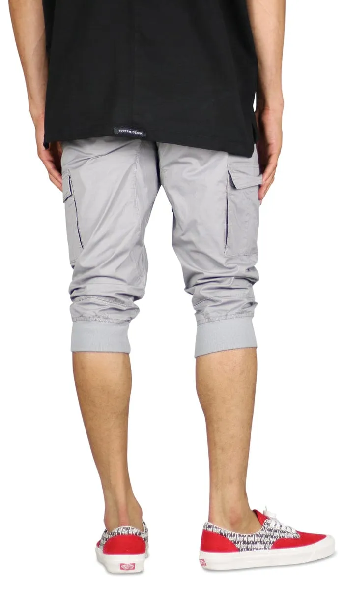 Gray Cargo Jogger Shorts sold by Hyper Denim product image thumbnail 4