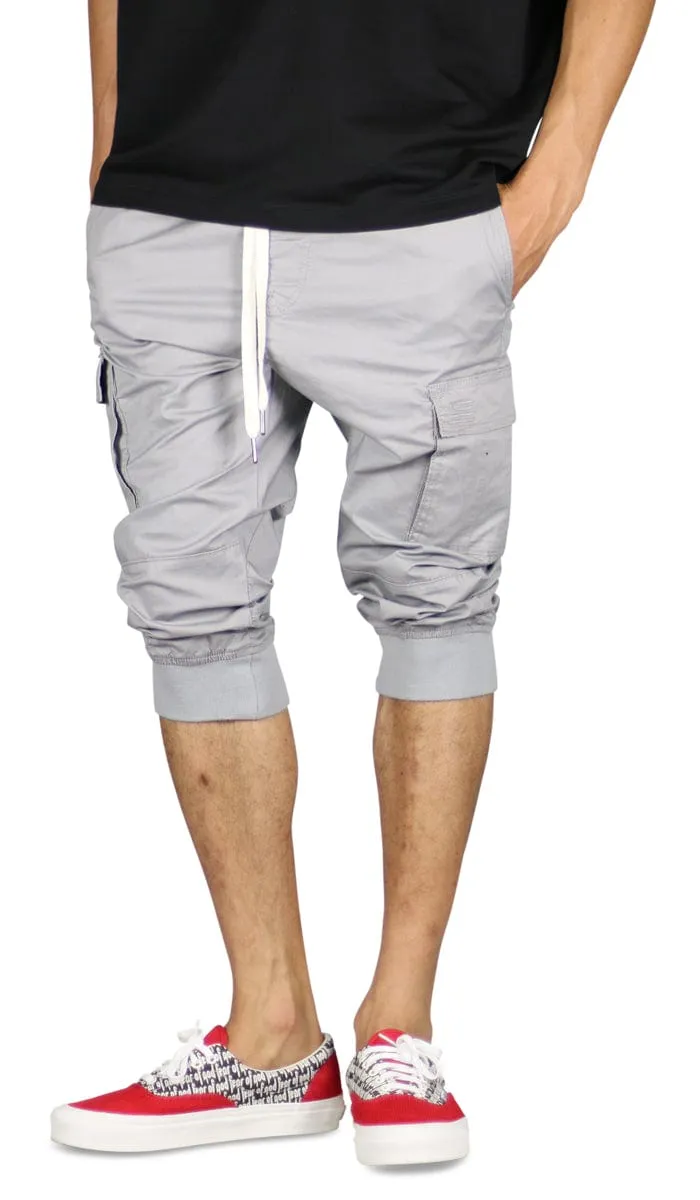 Gray Cargo Jogger Shorts sold by Hyper Denim product image thumbnail 5