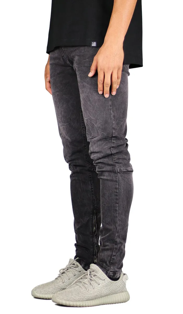 Fade Black Stack Zipper Jeans sold by Hyper Denim product image thumbnail 2