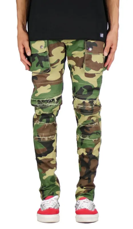 Woodland Camo Cargo Pants sold by Hyper Denim