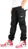 Black Straight Cargo Pants sold by Hyper Denim