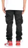 Black Straight Cargo Pants sold by Hyper Denim