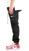 Black Straight Cargo Pants sold by Hyper Denim
