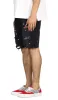 Black Patch Denim Shorts sold by Hyper Denim
