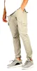 Taupe Cool Nylon Cargo Pants sold by Hyper Denim