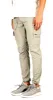 Taupe Cool Nylon Cargo Pants sold by Hyper Denim