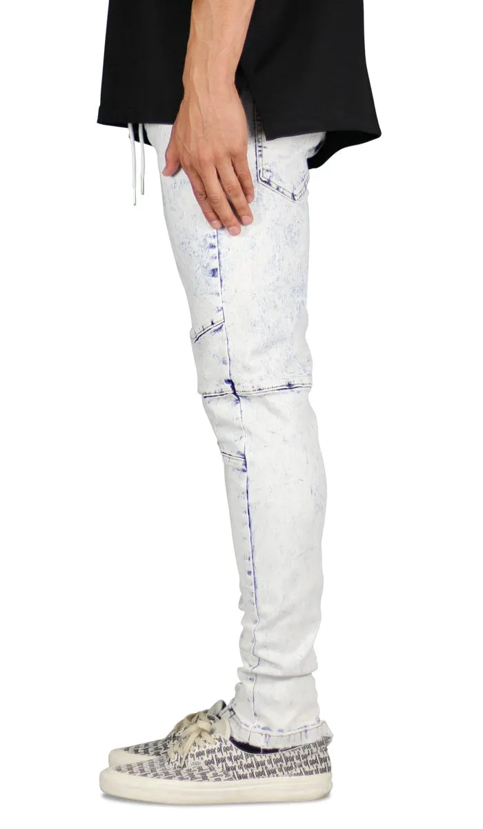 Bleach Blue Gnu Zipper Jeans sold by Hyper Denim product image thumbnail 3