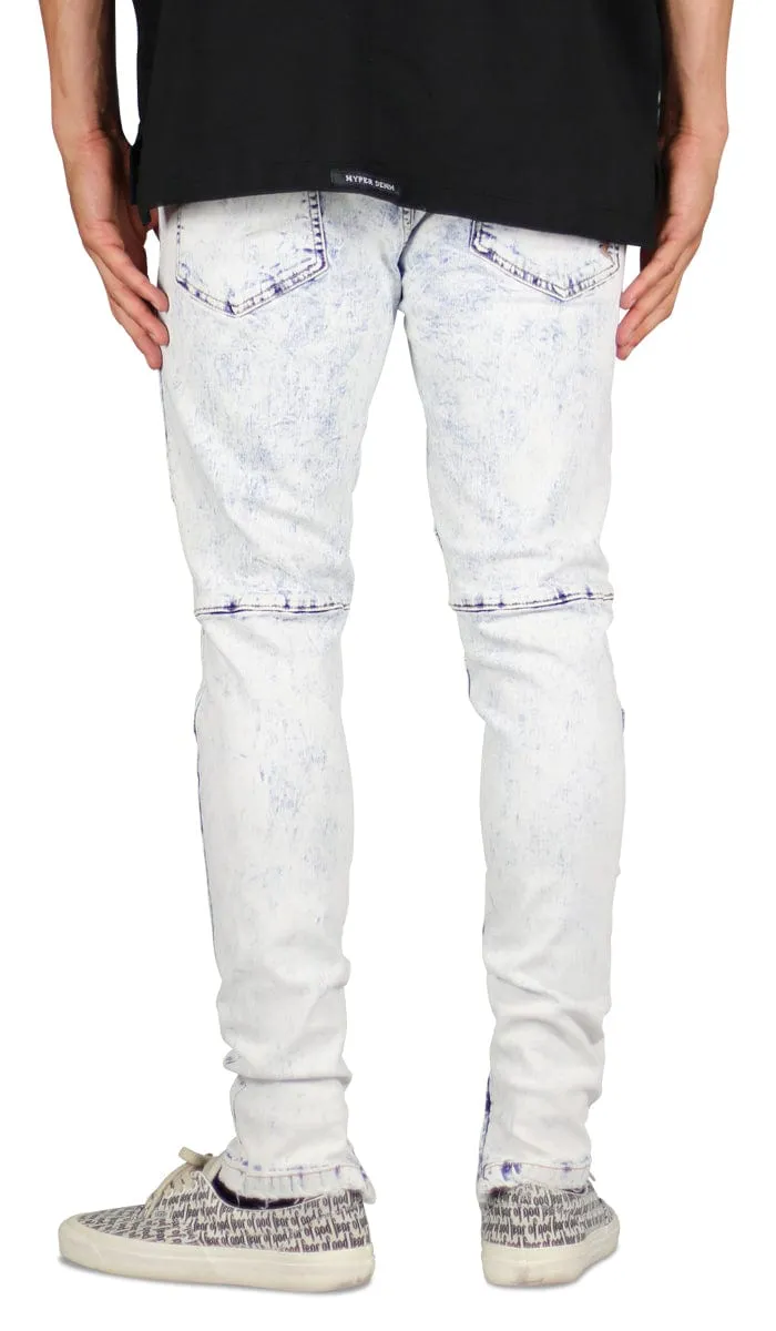 Bleach Blue Gnu Zipper Jeans sold by Hyper Denim product image thumbnail 4