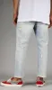 LT.Blue Crop Jeans sold by Hyper Denim