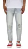 LT.Blue Crop Jeans sold by Hyper Denim